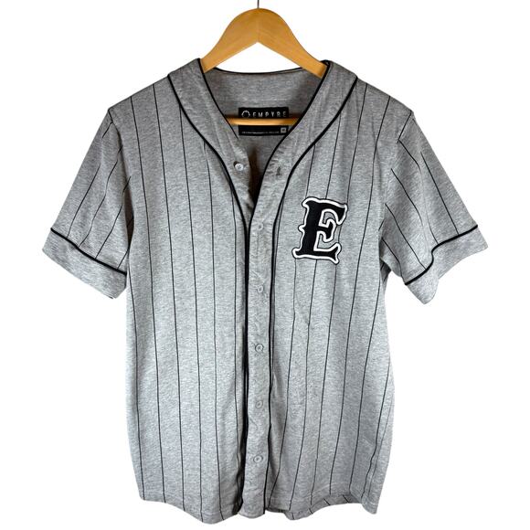 Empyre 2018 Striped Embroidred Baseball Jersey Men’s M - Streetwear Skater Urban - Picture 1 of 14